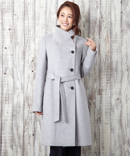 買い特注品 定価4.6万 美品 23区 ウール アンゴラ ビーバー スタンド 