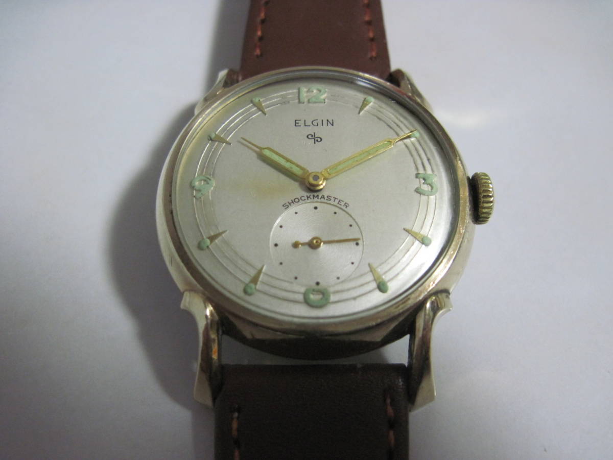 Elgin Shockmaster Gold Vintage ELGIN SHOCKMASTER GOLD 10K and 