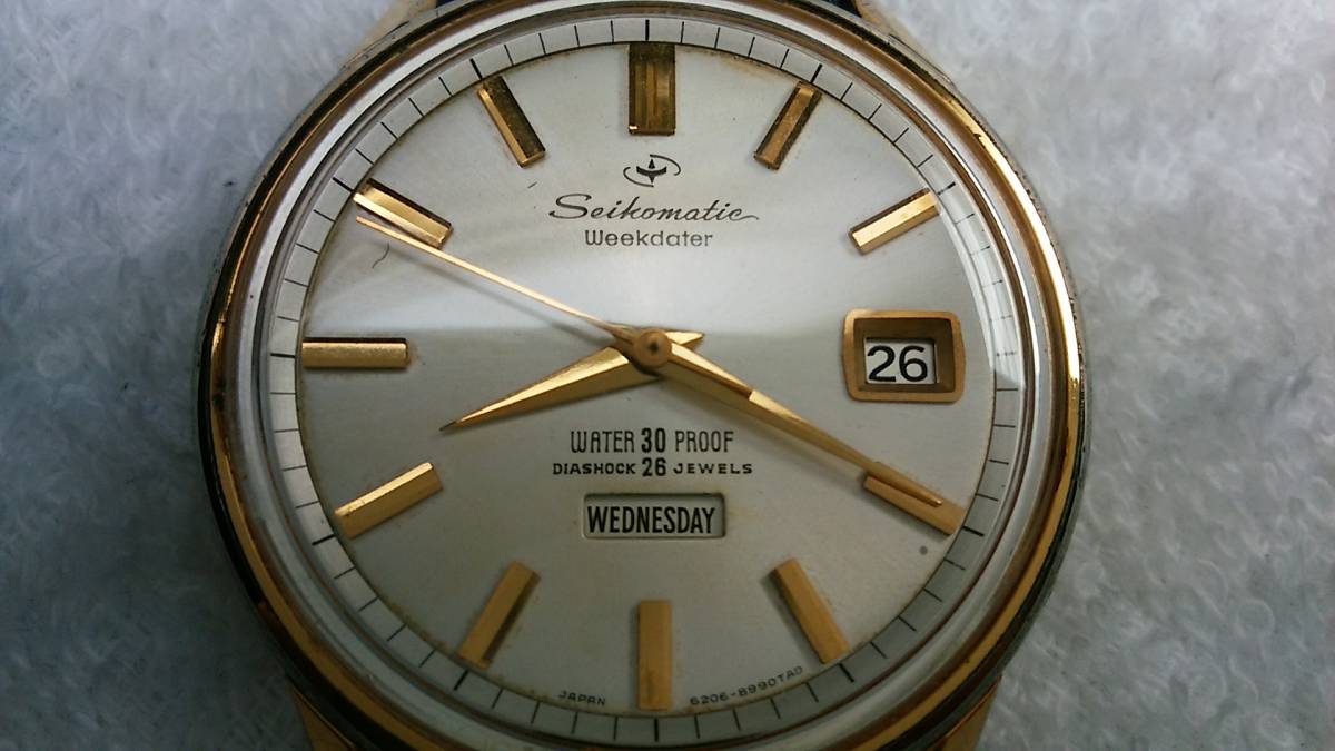 □ 【SEIKO】 セイコーマチック ウイークデータ 26石 6206 