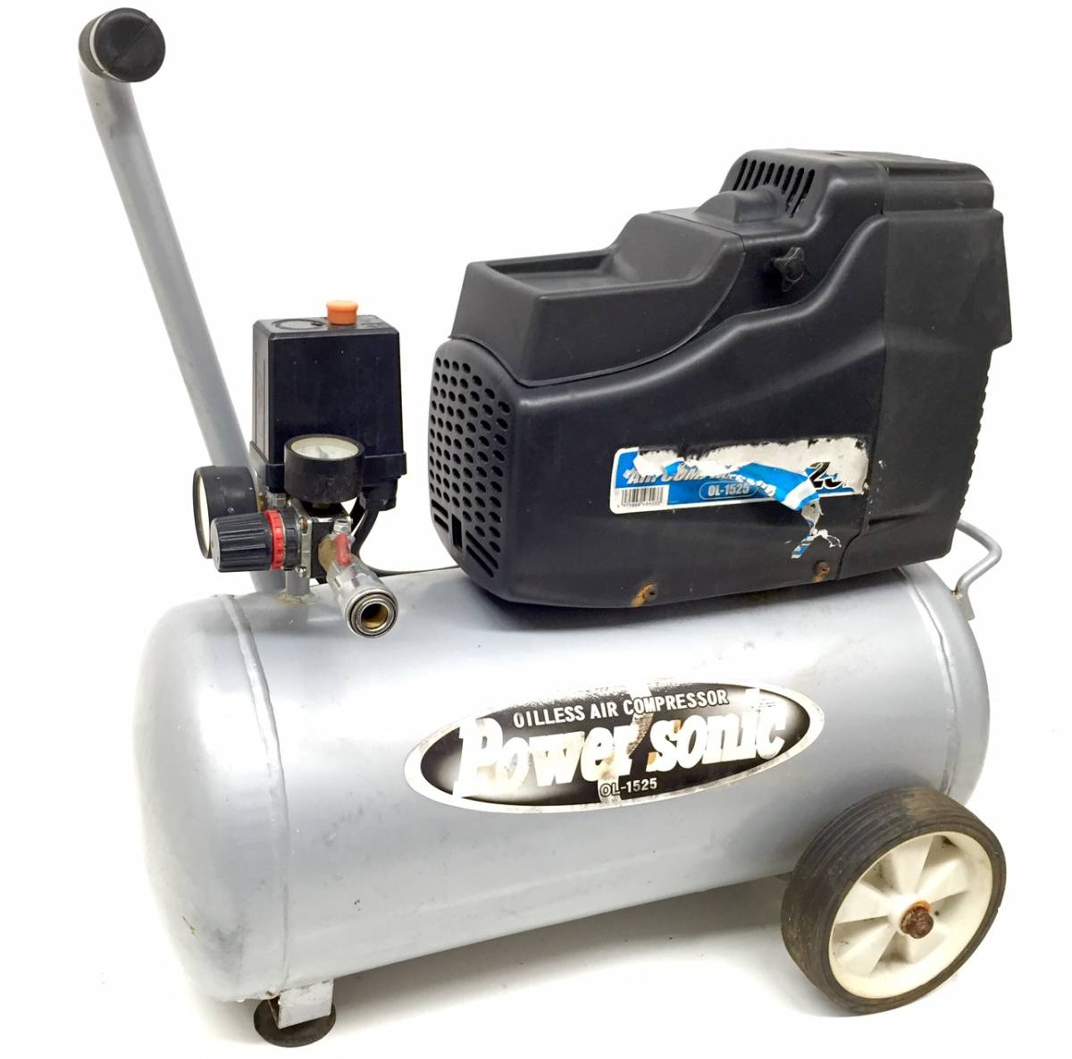 【10228308】★動作品★パオック OL-1525 OILLESS AIR COMPRESSOR オイルレスエアーコンプレッサ 管）r1213-4-2000
