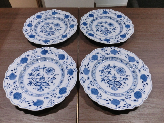 ブルーオニオン プレート マイセン - MEISSEN 4枚セット マイセン