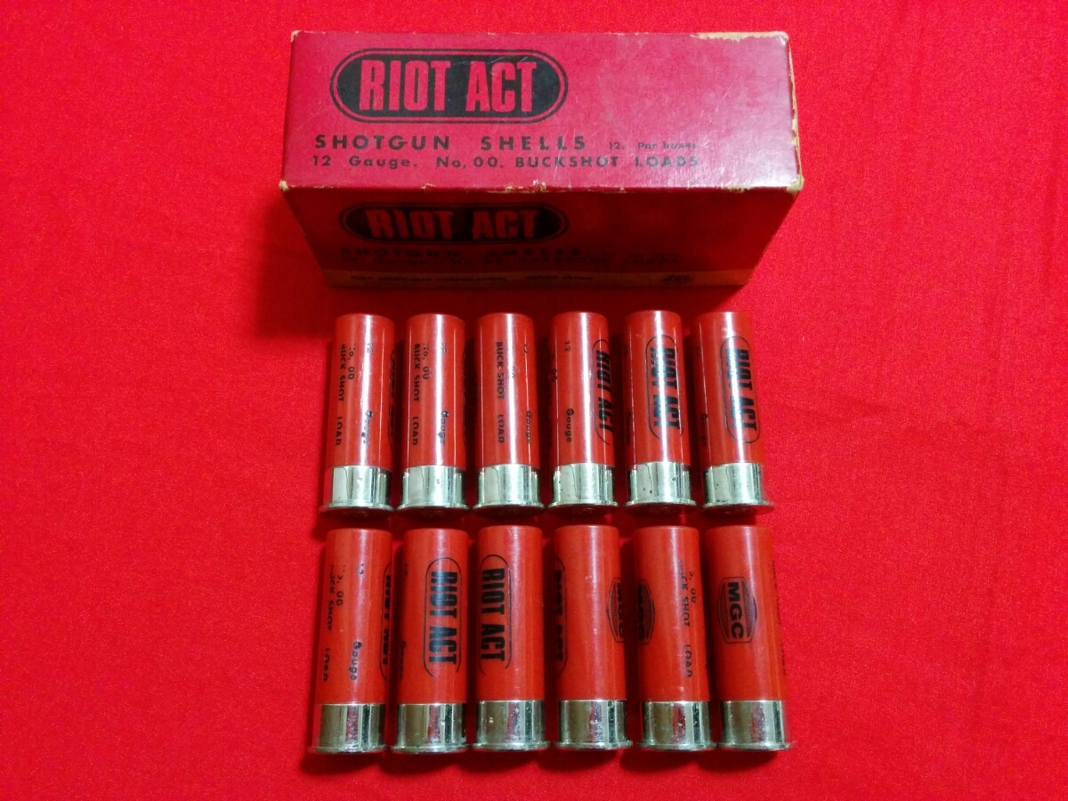 MGC M31 金属用 紙火薬 ショットシェル カートリッジ 弾 12発 RIOT ACT 12ゲージ ショットガン 良品