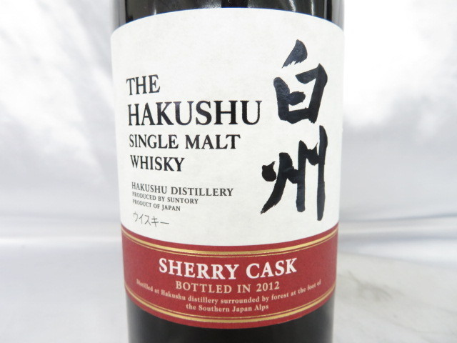 サントリー　白州　シェリーカスク　700ml 2012年 未開栓】SUNTORY サントリー 白州 シェリーカスク 2012 ウイスキー