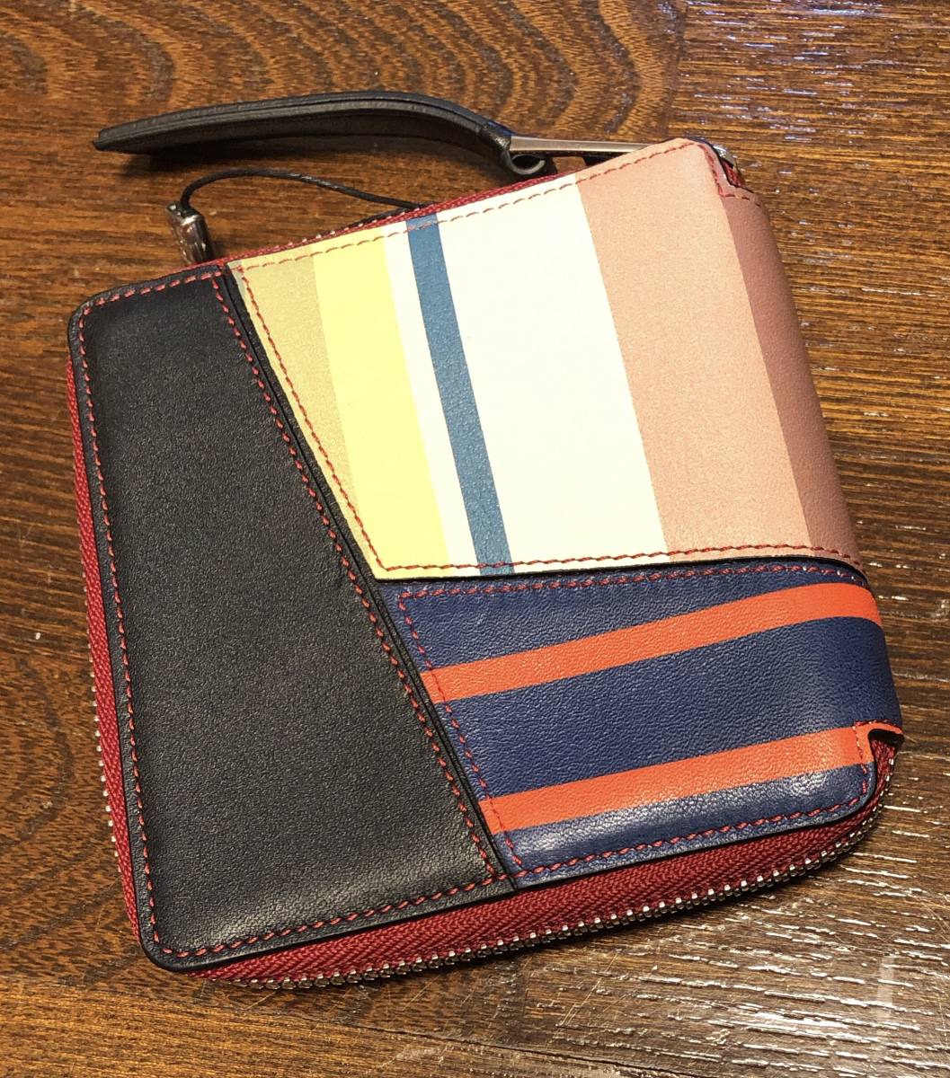 新品 LOEWE ロエベ ラウンドジップウォレット 財布 マルチカラー 