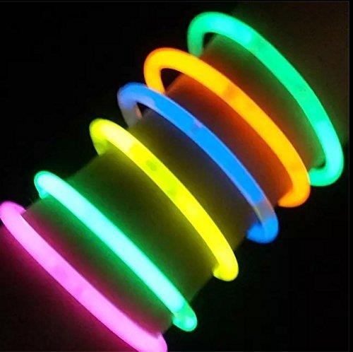 ★人気★(iSmile) 光る ブレスレット 蛍光 ケミカルライト ペンライト 10色 50本セット 縁日 景品 イベン_4