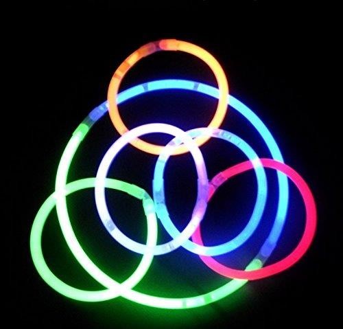 ★人気★(iSmile) 光る ブレスレット 蛍光 ケミカルライト ペンライト 10色 50本セット 縁日 景品 イベン_6