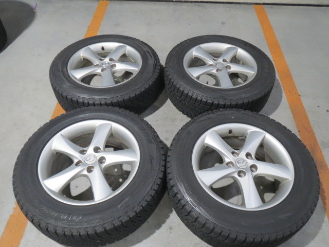  225/65R17 ブリヂストン DM-V1 マツダ純正アルミ付き 4本SET CX-5(スタッドレスタイヤ)｜売買されたオークション情報、yahooの商品情報をアーカイブ公開 - オークファン 5穴