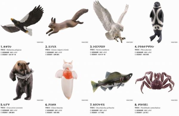  北海道ランド 全８種 海洋堂(生き物)｜売買されたオークション情報、yahooの商品情報をアーカイブ公開 - オークファン 生き物