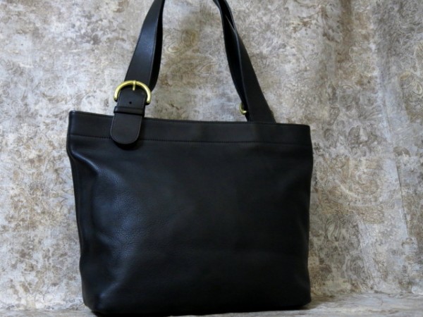 ■COACH オールド コーチ■メンズ■カーフ レザー 本革■トート バッグ■黒 ブラック■USA製■A4 収納 書類かばん お洒落■正規品 美品■