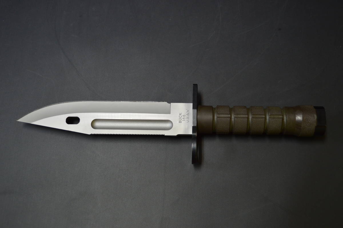 □BUCK M9 PHROBIS Ⅲ バヨネット ナイフ USA 時代物 1989 Buck 188