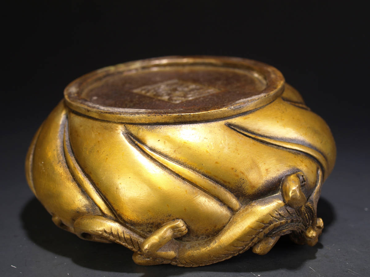 旧家整理品　必見　中国清代製 　銅製香炉※激安骨董品 _3