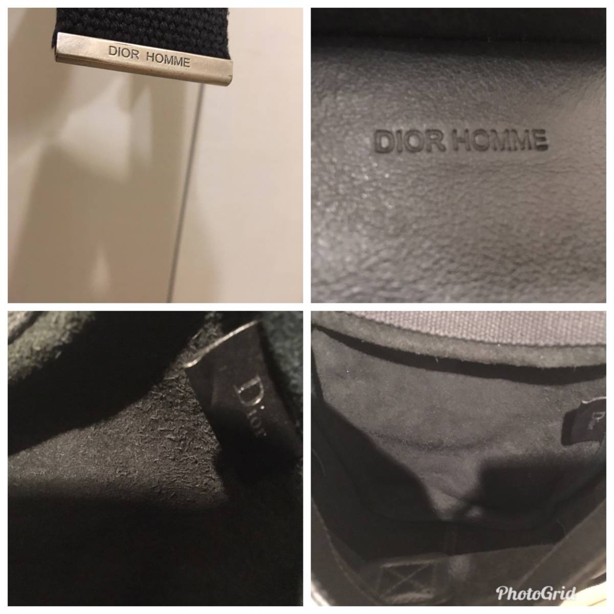 レア　Dior Homme レザースエードボディバッグ　エディスリマン 希少 ランウェイ ショルダー バッグ 05 diorhomme ディオールオム