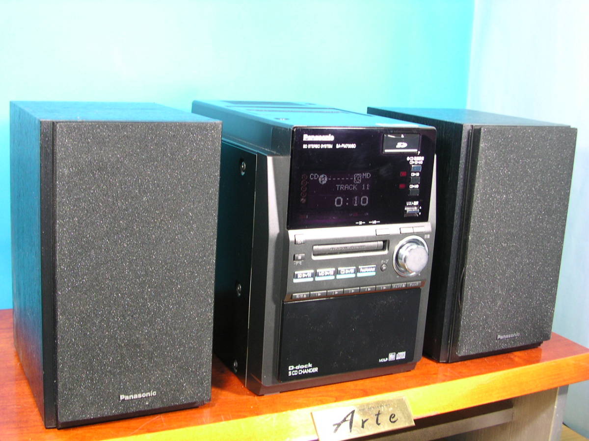 即決Panasonic5CD・SD・MDコンポ SC-PM730SD美品!! 【公式通販】
