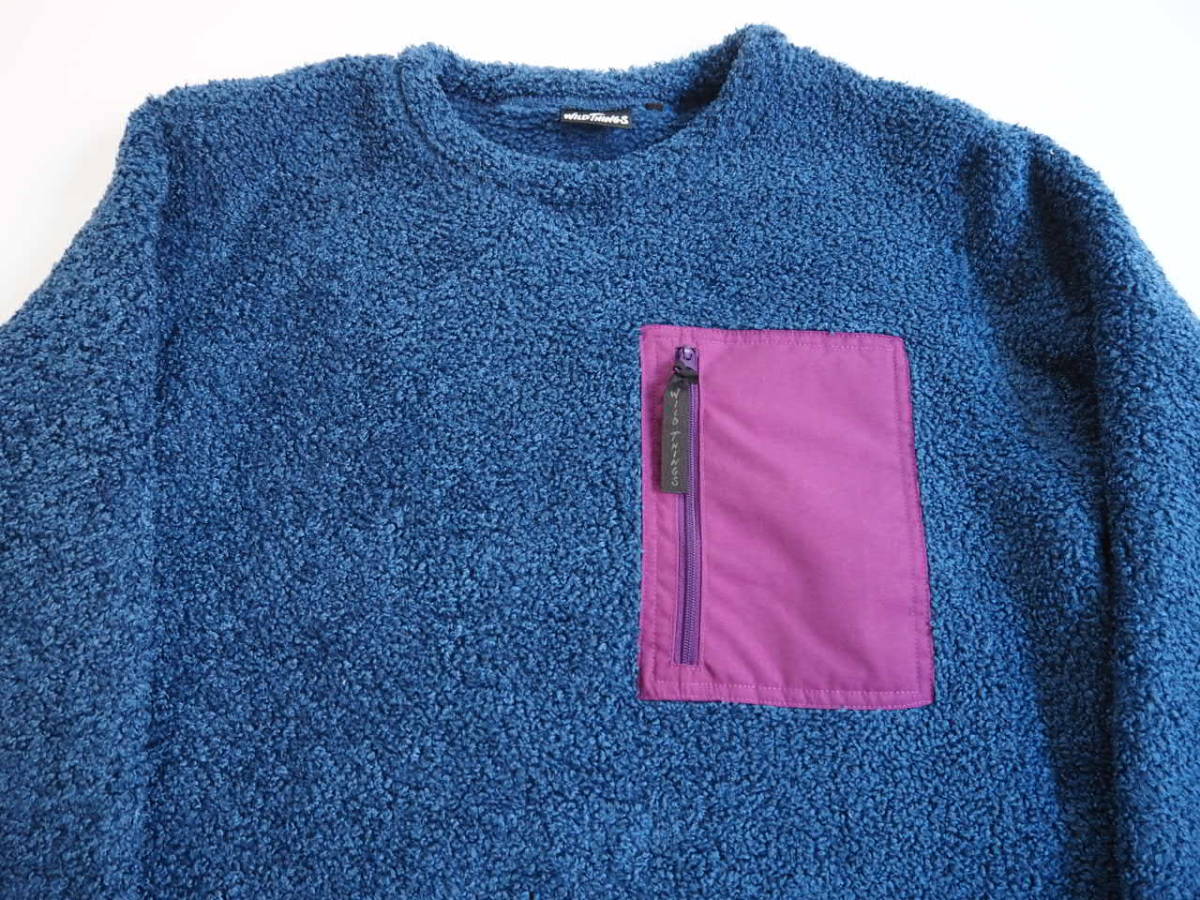 ★美品Wild Things Monster Fleece Crew-Top　ワイルドシングスモンスターフリース・クルートップ