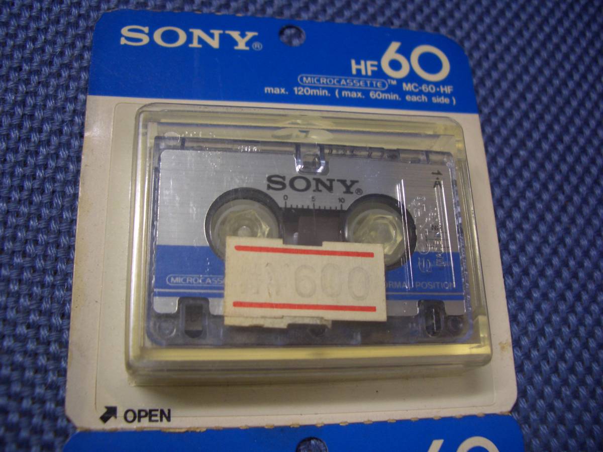 □■マイクロカセットテープ SONY ＨＦ-６０ （日本製）未使用保管品☆全国一律送料：１４０円■□