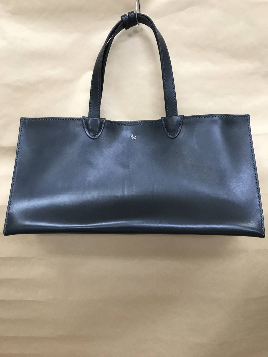 HENRY CUIR アンリークイール トートバッグ 牛皮 横長 使い勝手 