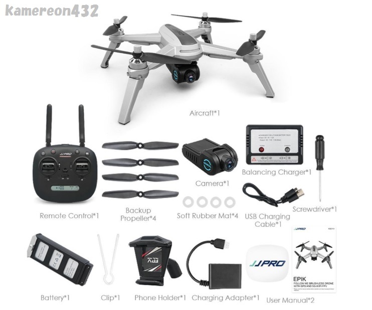 [JJPRO X5] GPS 5G WiFi FPV 1080P HDカメラ RC クアッドコプター RTF ドローン_4