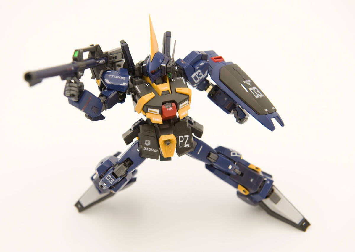 ジャンク素組み バーザム改 RG ガンダムMk-Ⅱ 改造キット使用 完成品