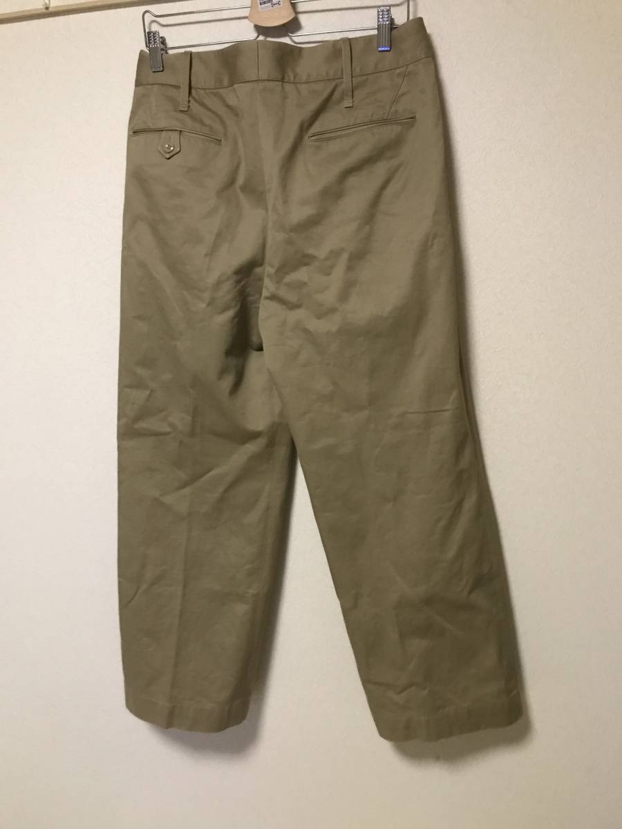 SCYE BASICS ワイドストレートチノパン サンホアキン綿ムラ糸オックスフォードバグス サイベーシックス 40 District UNITED ARROWS