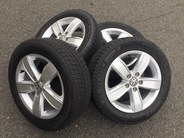フォルクスワーゲン純正スタッドレスアルミ205&frasl;55-16ミシュラン VW フォルクスワーゲン 純正アルミ 純正 ホイール(スタッドレス ゴルフ7