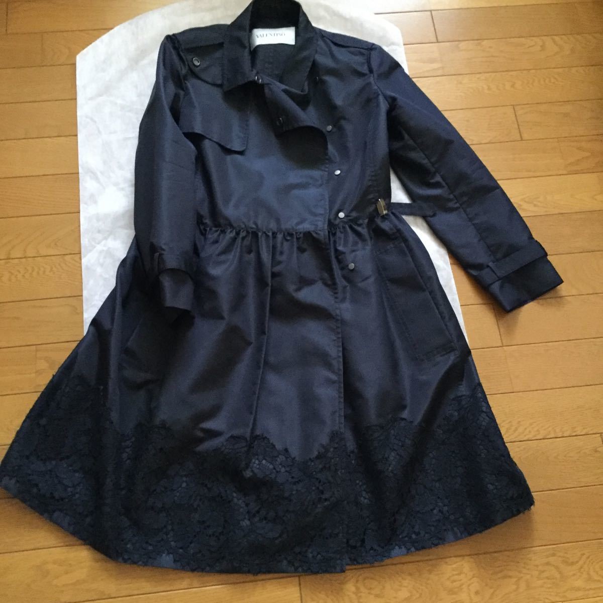 VALENTINO シルクコート 定価40超 超美品 バレンチノ シルク コート 44