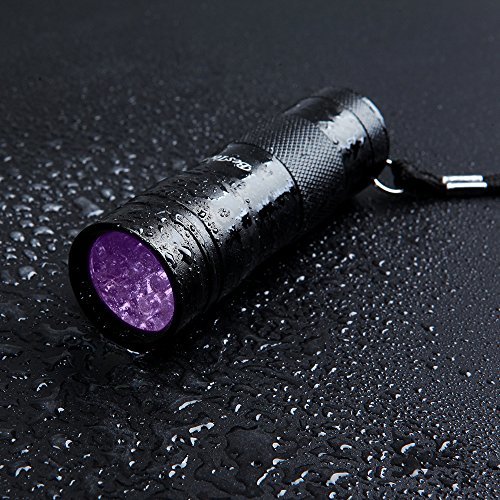 人気★懐中電灯 紫外線ライト UVライト ブラックライトレジン用の硬化ライト 12LED 懐中電灯 見えない汚れ対策_7