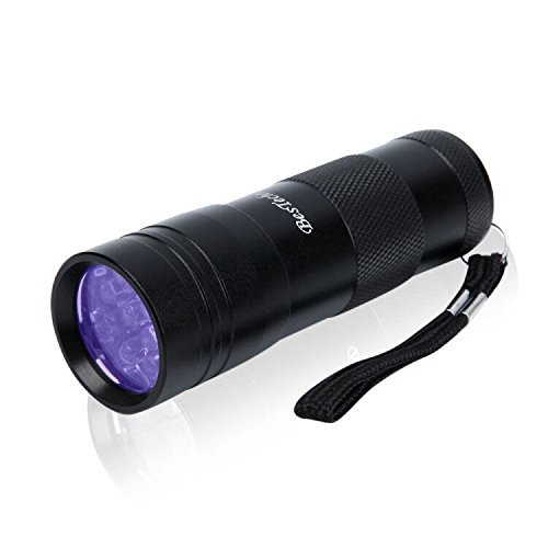 人気★懐中電灯 紫外線ライト UVライト ブラックライトレジン用の硬化ライト 12LED 懐中電灯 見えない汚れ対策_8