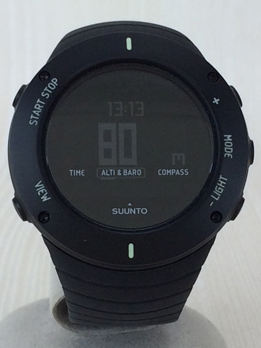 SUUNTO◇スント/CORE/コア/クォーツ腕時計/デジタル/ラバー/BLK/BLK
