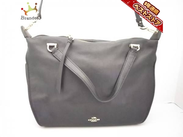 コーチ COACH バッグ ハンドバッグ レザー 黒 F32405 マディソンレザー スマイルサッチェル 美品
