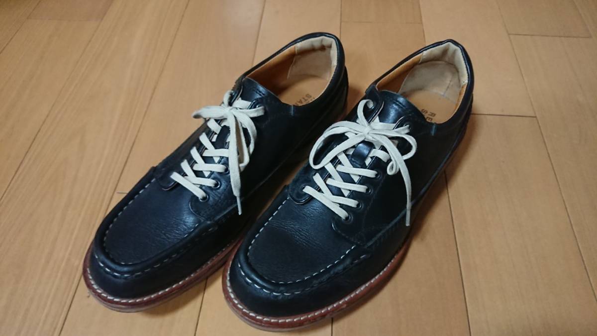 REGAL ネイビー カジュアルシューズ リーガル 美品 24.5cm メンズ 革靴 