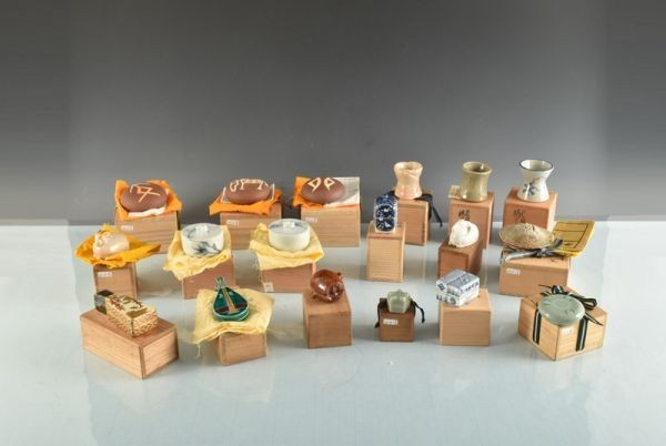 人気SALE，SALE 美ｌ6334 今井政之 池順鐸ほか 香合18箱セット(香炉、香合)｜売買されたオークション情報、yahooの商品情報をアーカイブ公開 - オークファン 京焼