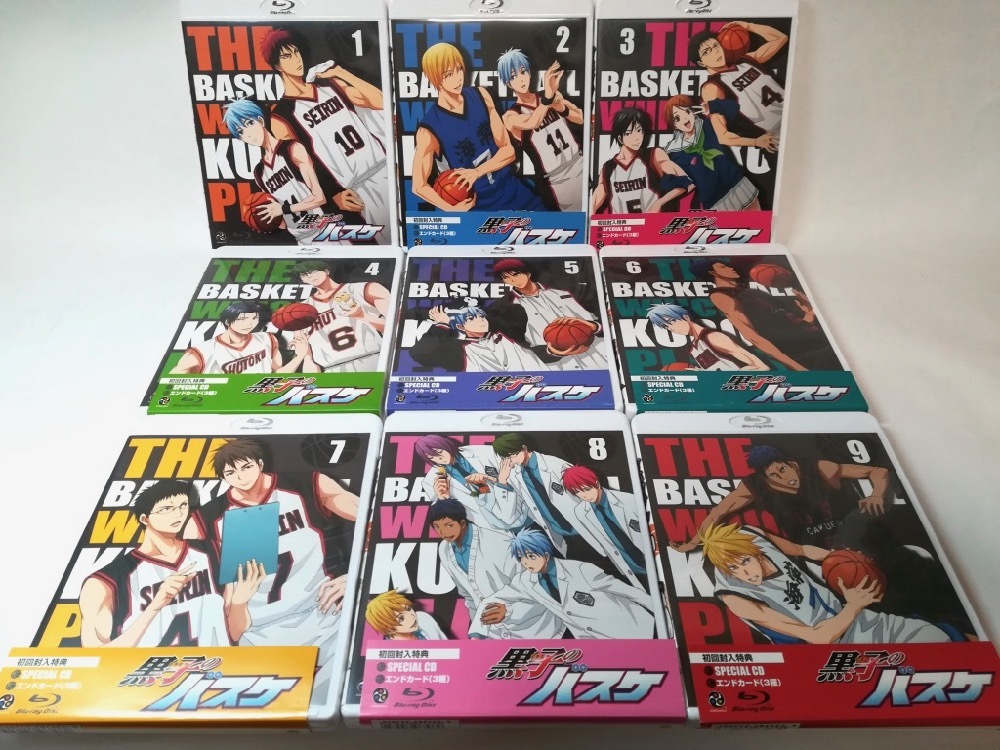 特典全付 初回 黒子のバスケDVD 2ND SEASON 全9巻 【5本未