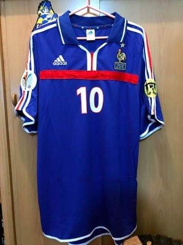 【本物保証，最新作】 UEFA EURO 2000 フランス代表 ジダン ユニフォーム Final EQUIPMENT 