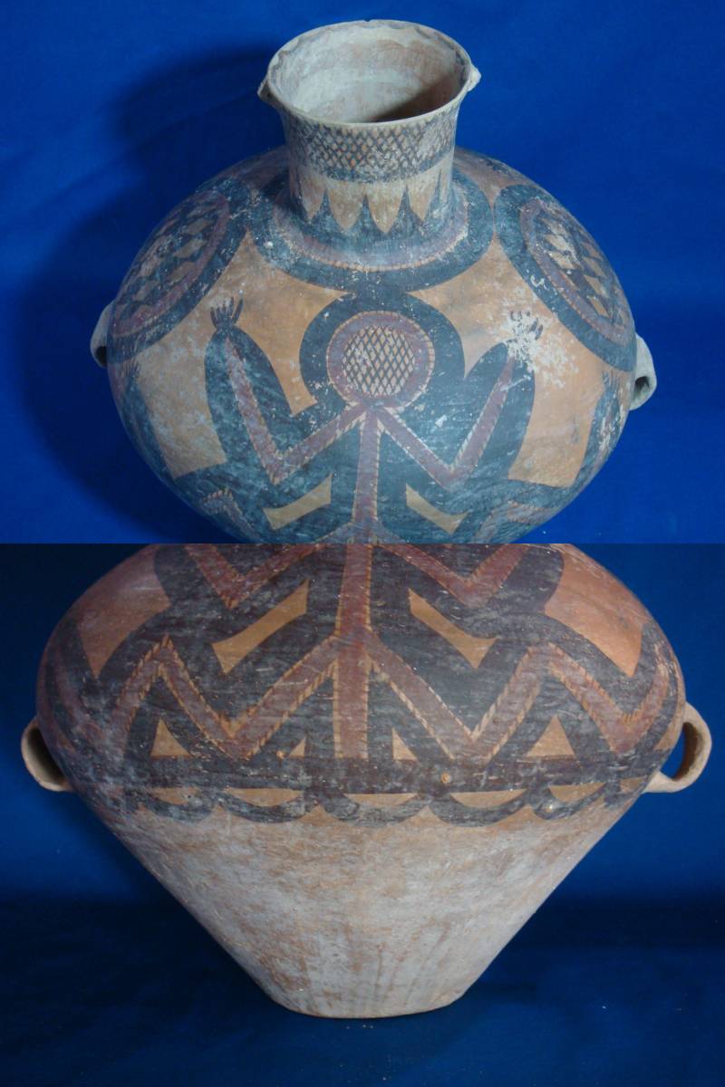 アンダーソン土器 馬家窯文化 - 大壺（3300–2050 BCE） | 入蘆花 龍風