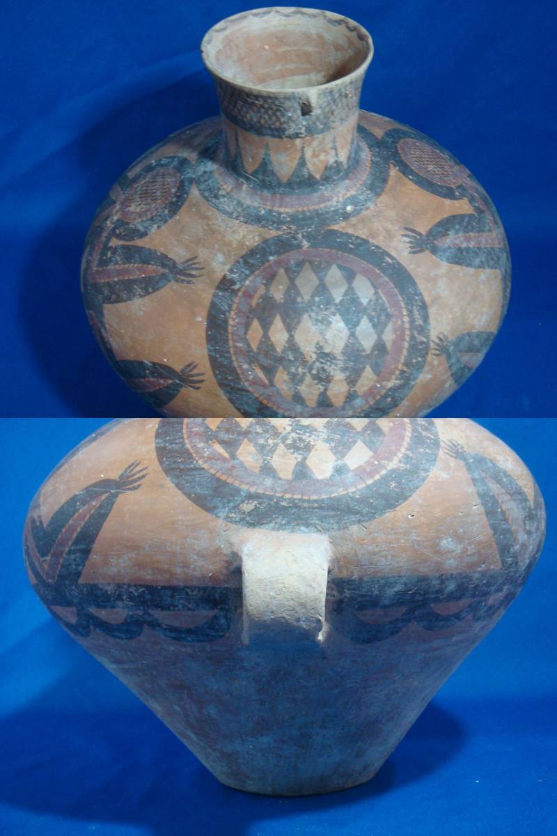 アンダーソン土器 馬家窯文化 - 大壺（3300–2050 BCE） | 入蘆花 龍風