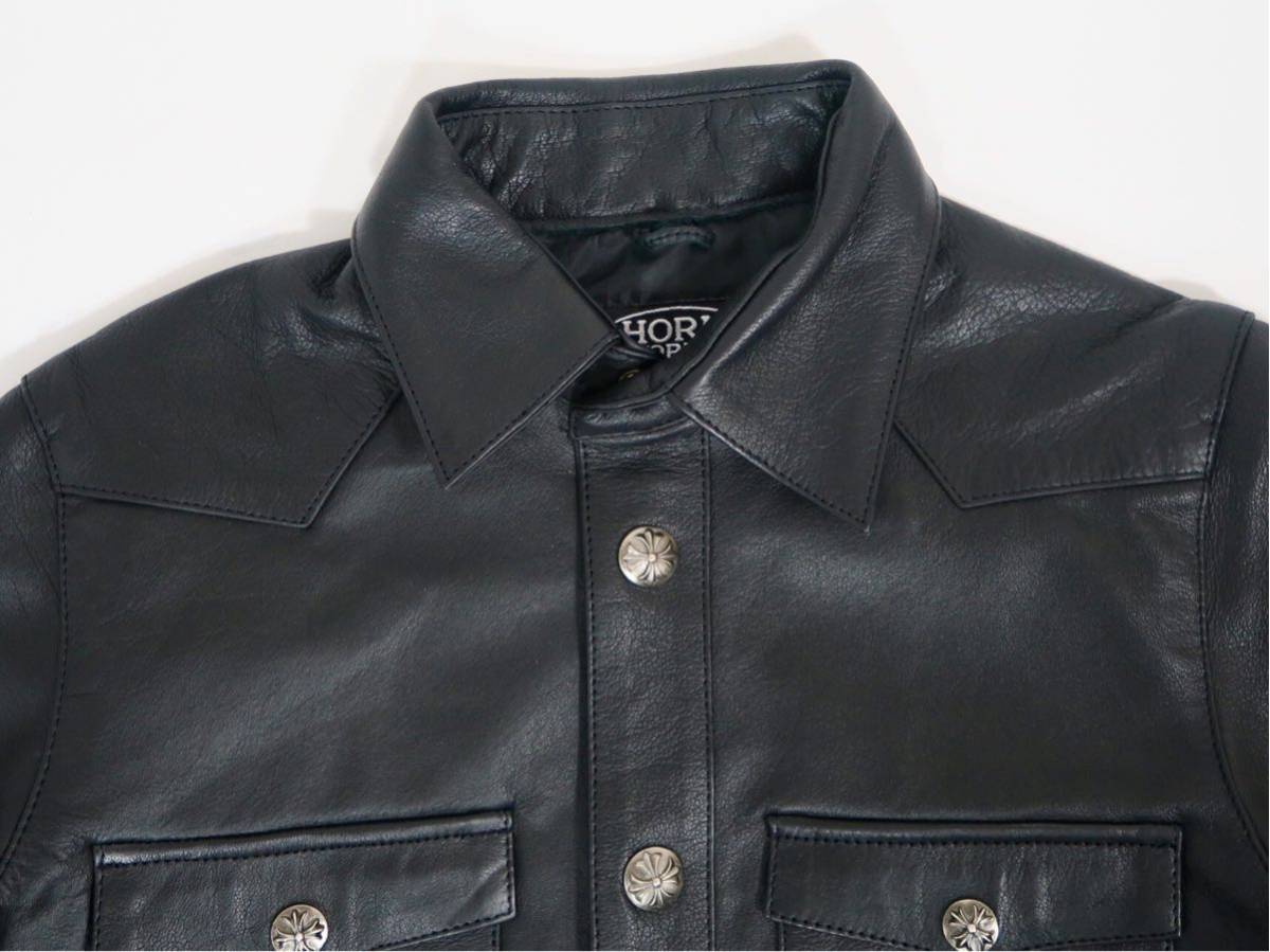 HORN WORKS ホーンワークス バッファローレザーシャツ ウエスタン 