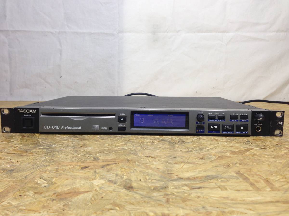 CD-01U | TASCAM 業務用 CDプレーヤー 1U (日本) Tascam CD Player Pro 