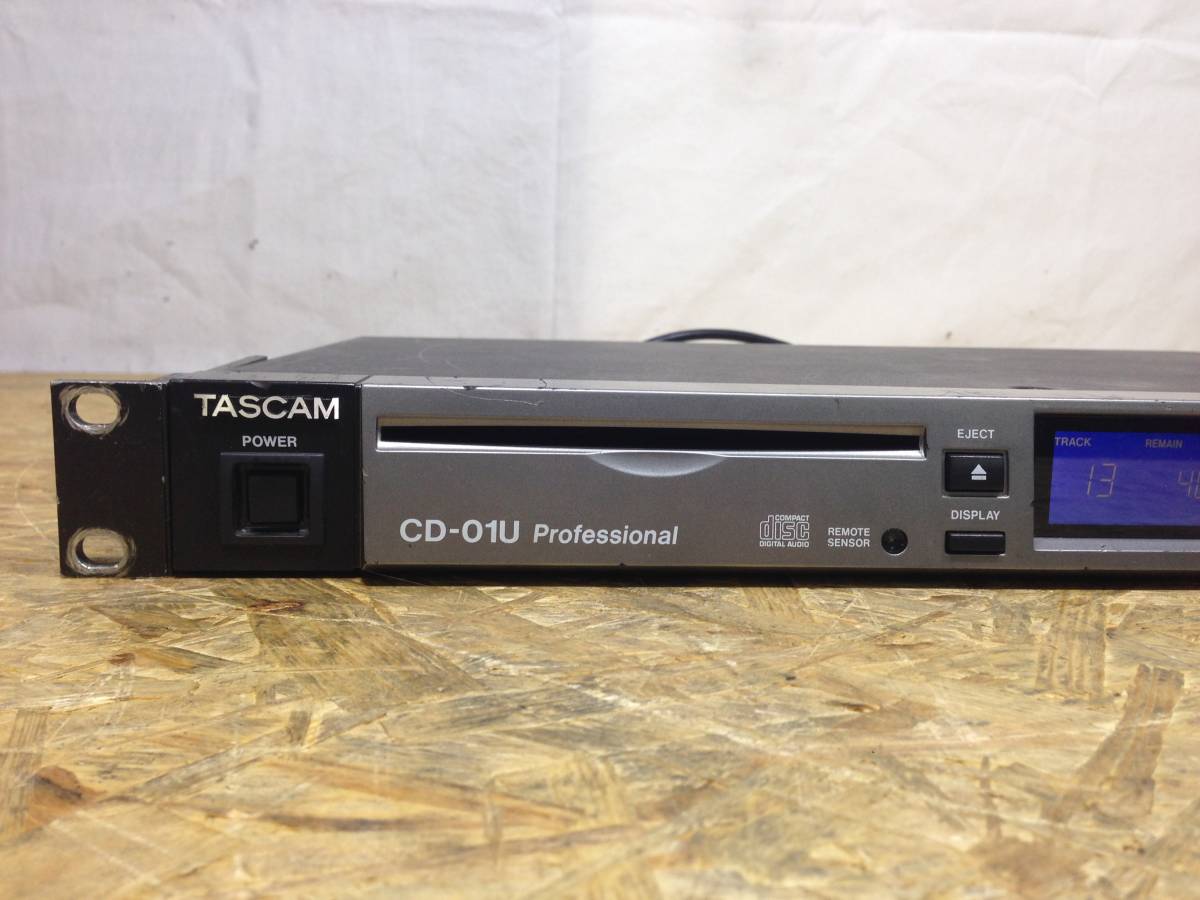 CD-01U | TASCAM 業務用 CDプレーヤー 1U (日本) Tascam CD Player Pro 