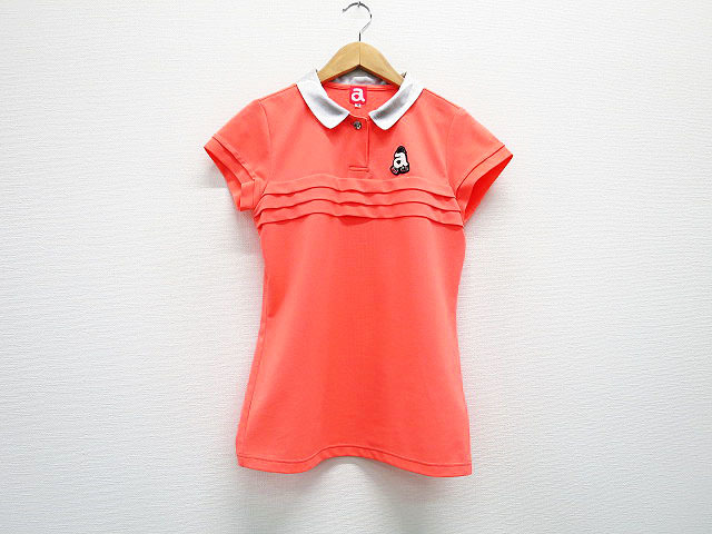 新品ARCHIVIO アルチビオ A059506 ノースリーブポロシャツ オレンジ ARCHIVIO アルチビオ ポロシャツ オレンジ系 36 [240001205852]【中古】ゴルフウェア レディース