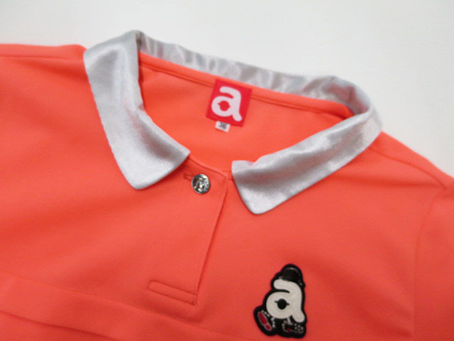 新品ARCHIVIO アルチビオ A059506 ノースリーブポロシャツ オレンジ ARCHIVIO アルチビオ ポロシャツ オレンジ系 36 [240001205852]【中古】ゴルフウェア レディース