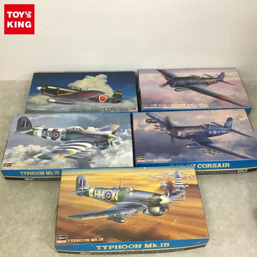 ハセガワ 1/48 川西 N1K2-J 局地戦闘機 紫電改 後期型 タイフーン Mk.1B 水滴風防付 他