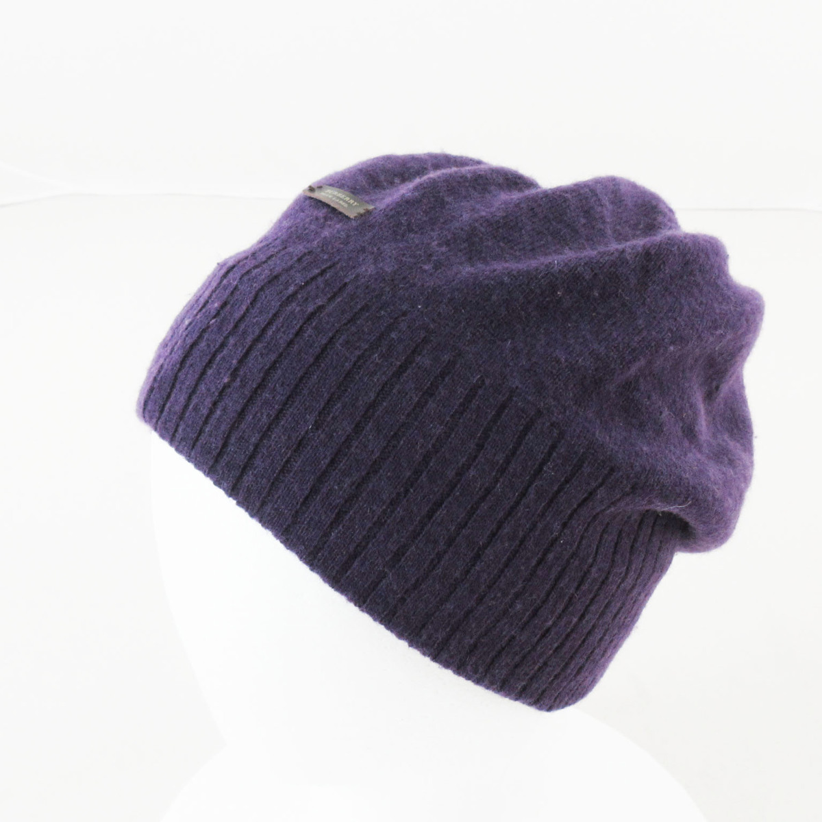 【BIGお買い物ラリー★30%OFFセール中】バーバリーブルーレーベル BURBERRY BLUE LABEL ニットキャップ パープル レディース 中古 送料無料 バーバリーブルーレーベル BURBERRY BLUE LABEL ニット帽