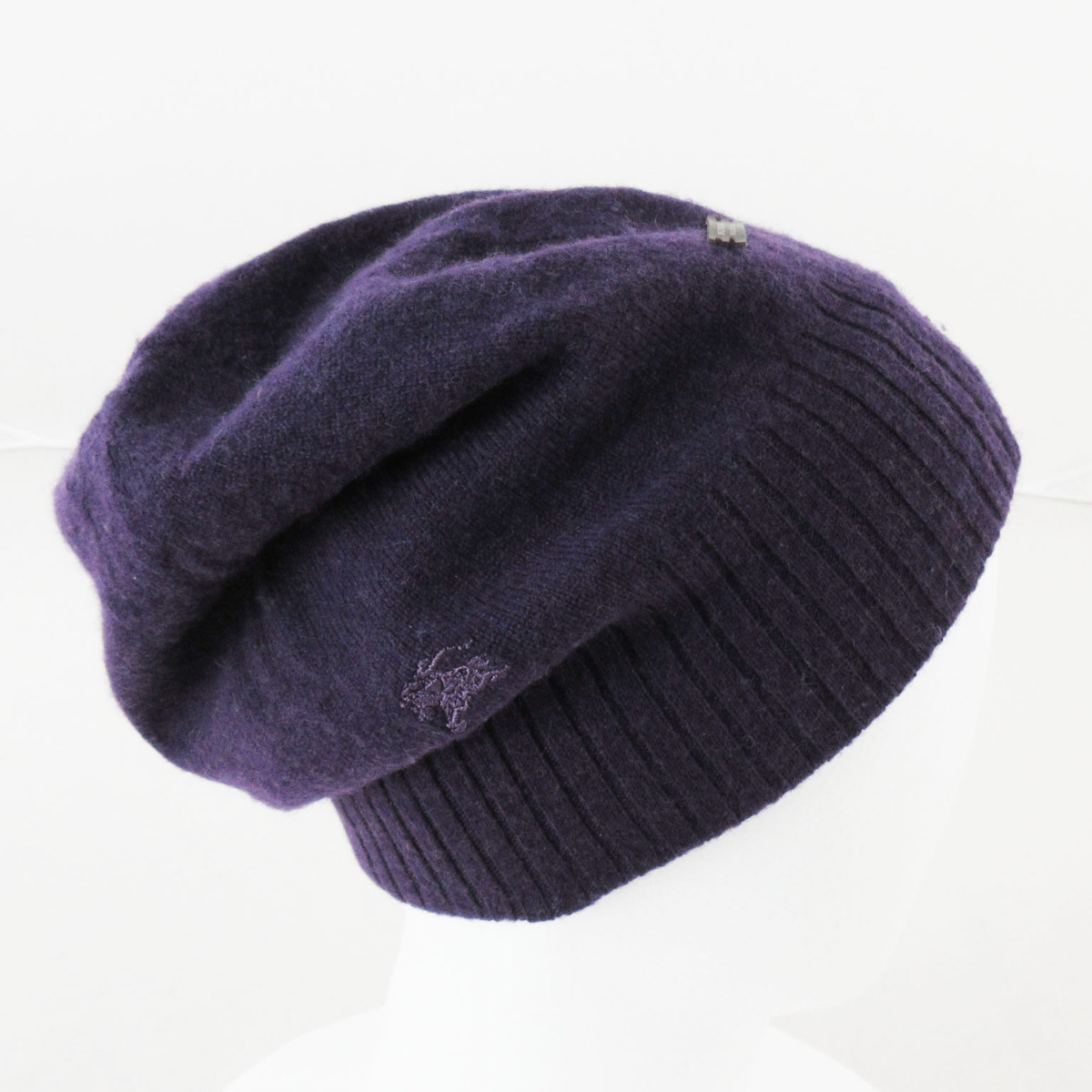 送料無料 バーバリーブルーレーベル BURBERRY BLUE LABEL ニット帽