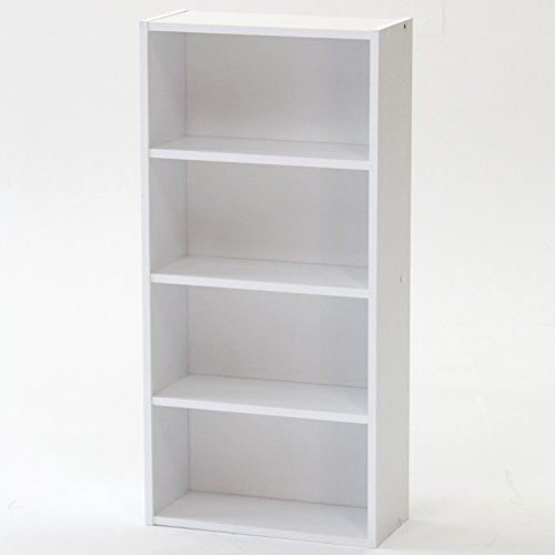 不二貿易 リビング収納 BDラック 本棚 4段 幅41.8cm ホワイト 81397_8
