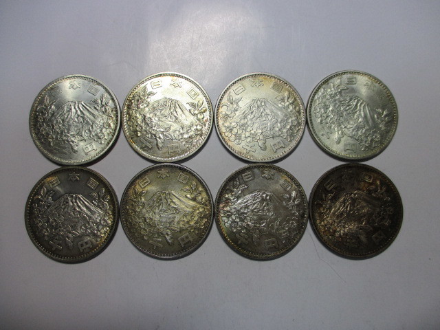 古銭 東京五輪千円銀貨 8枚まとめて 未洗浄 記念硬貨 東京オリンピック 昭和 売買されたオークション情報 Yahooの商品情報をアーカイブ公開 オークファン Aucfan Com