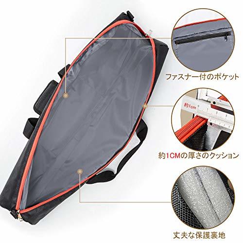 色ブラック＋レッド サイズ三脚ケース 80cm 厚手 UTEBIT 三脚ケース 80cm ライトスタンド/アンブレラ / 一脚 保_4