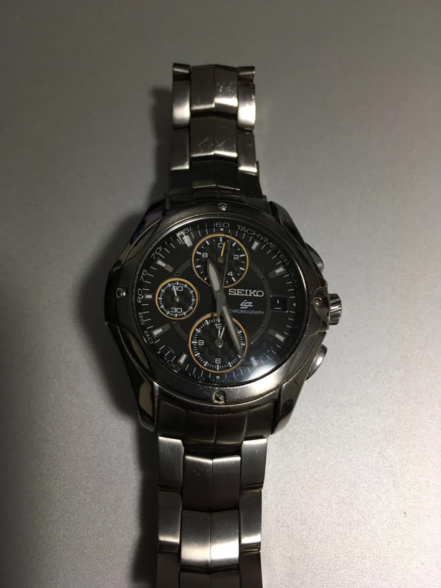 Chronograph Seiko 7T92 Quartz 最安値，送料無料 中古ジャンク OFLO 