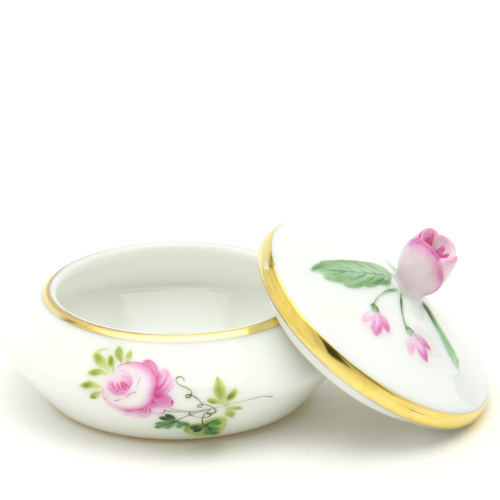 ヘレンド(Herend) ミニボックス(蕾摘み) ボンボン入れ ウィーンのバラ