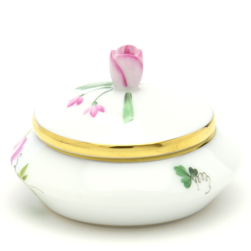 ヘレンド(Herend) ミニボックス(蕾摘み) ボンボン入れ ウィーンのバラ