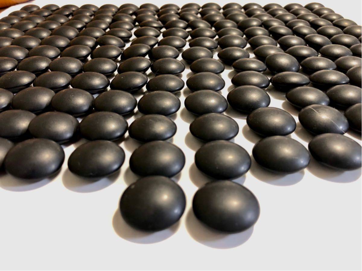 美品！高級 碁石 蛤 那智黒 38号 超特大 碁笥 (桑) 特選 極上 囲碁 本蛤・那智黒 高級碁石 美品 38号？ 囲碁 【公式通販】